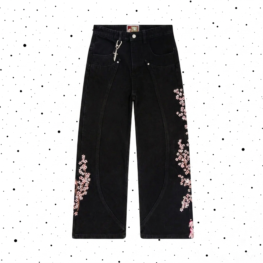 Pink Knight Pants Black - Vendor